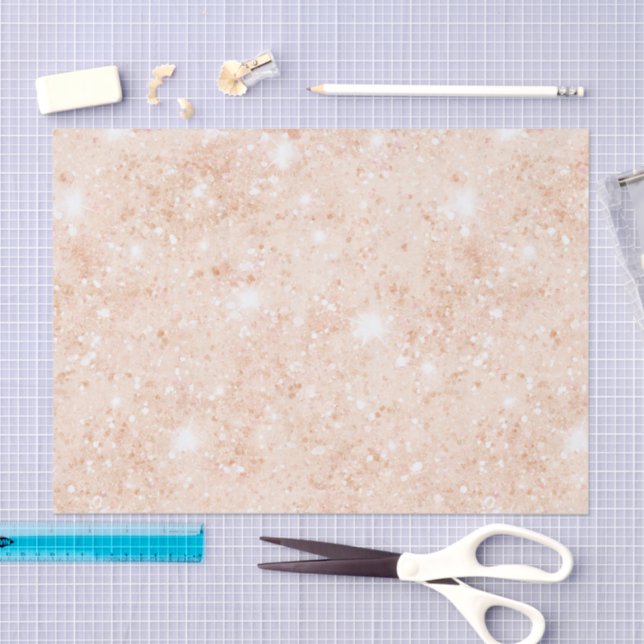 Papel De Seda Ducha de Novia Brillo Falso Melocotón Bonito (Artesanía)