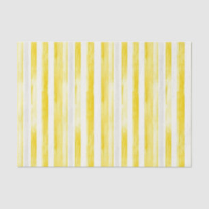 Papel De Seda Ducha de Novia con Rayas Amarillo Limón