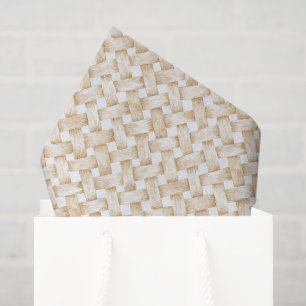 Papel De Seda Ducha de Novia con Tejido de Cesta Falso