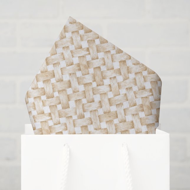 Papel De Seda Ducha de Novia con Tejido de Cesta Falso (Bolsa de regalo)