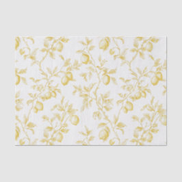 Papel De Seda Ducha de Novia de Limones Amarillos Chic