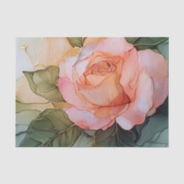 Papel De Seda Ducha de Novia Floral Rosa Melocotón