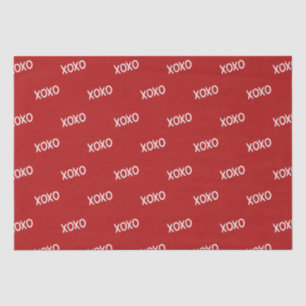 Papel De Seda Ducha de Novia Roja Blanca XOXO 