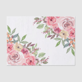 Papel De Seda Ducha nupcial floral moderna