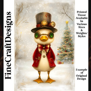 Papel De Seda Duckling festivo con desenlace L3 de árbol de Navi
