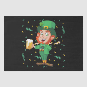 Papel De Seda Duende bebiendo cerveza día de San Patricio
