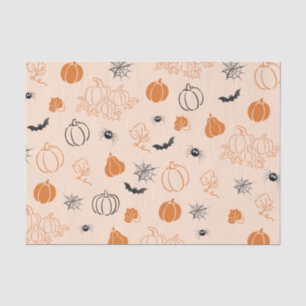 Papel De Seda Dulce ducha de bebé Calabaza pequeña dibujada a ma