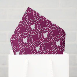 Papel De Seda Dulce Fantasma Espeluznante de Halloween Naranja y