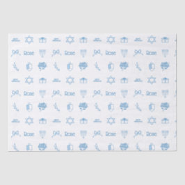 Papel De Seda Dulce Hanukkah Preppy personalizado