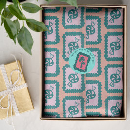 Papel De Seda Dulce Navidad Caprichosa, Brillante y Divertida Fi