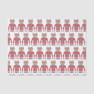 Papel De Seda Dulce Navidades feos, suéter, amante del gato lind