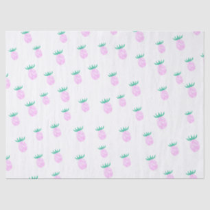Papel De Seda Dulce Patrón de Piña Rosa Tropical