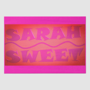 Papel De Seda Dulce Sarah colores cálidos rosa y naranja quemado