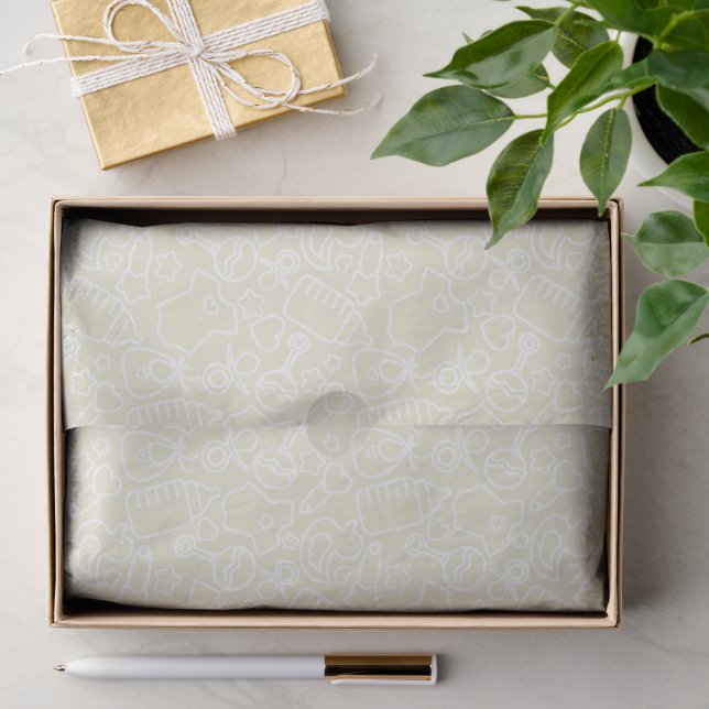 Papel De Seda Dulce Sprinkles Amarillo (Regalo )
