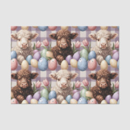 Papel De Seda Dulce Vaca de las Tierras Altas de Pascua Crema Pa