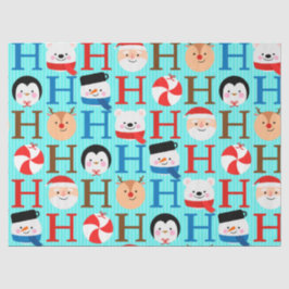 Papel De Seda Dulce y divertido "Ho-Ho-Ho" guión de Navidad Deco
