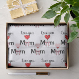 Papel De Seda Dulce y elegante “Te quiero mamá”