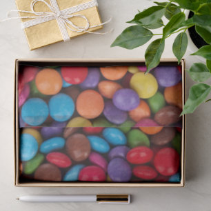 Papel De Seda Dulces Botones Coloridos Extravagantes