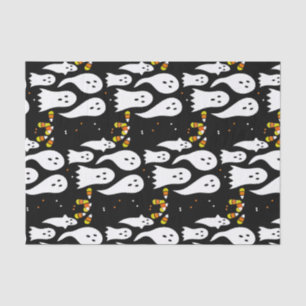 Papel De Seda Dulces Fantasmas Caprichosos de Halloween y Maíz d