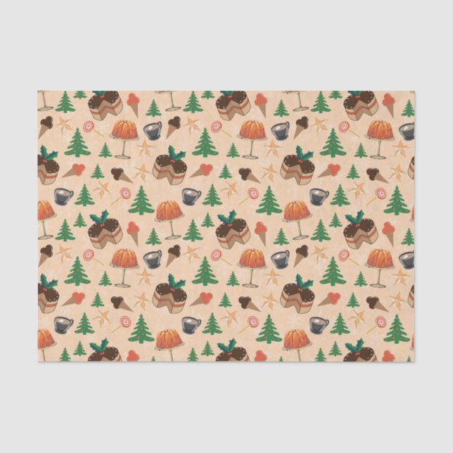 Papel De Seda dulces navidades (Anverso)