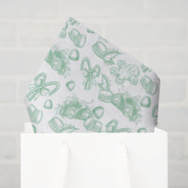 Papel De Seda Dulces Navideños - Menta (Claro)