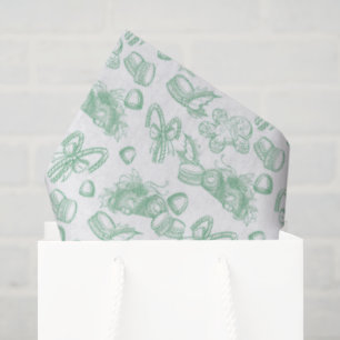 Papel De Seda Dulces Navideños - Menta (Claro)