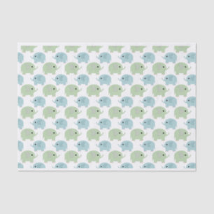 Papel De Seda Dulces Pequeños Elefantes
