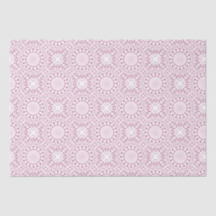 Papel De Seda Dusky Rosa Confetti Lace Diamond Tile