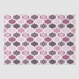 Papel De Seda Dusky Rosa Dot Mandalas Ogee Patchwork