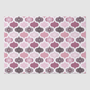 Papel De Seda Dusky Rosa Dot Mandalas Ogee Patchwork