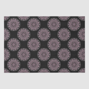 Papel De Seda Dusky Rosa frente a los puntos de polka Mandala