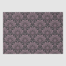 Papel De Seda Dusky Rosa Fronds Mandala Art Deco Craft