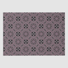 Papel De Seda Dusky Rosa Fronteras Mandala Tile Geométrico Diama