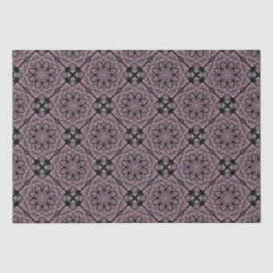 Papel De Seda Dusky Rosa Fronteras Mandala Tile Geométrico Diama