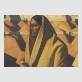 Papel De Seda "Earth Knower" Arte Occidental por Maynard Dixon