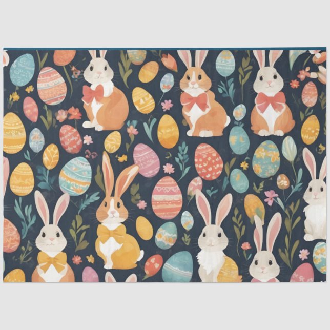Papel De Seda Easter Boho Bunny Collection (Anverso)