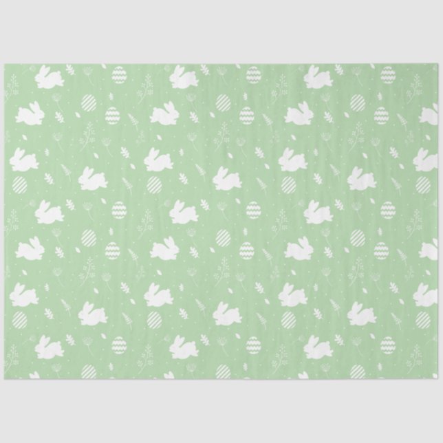 Papel de seda Easter Hop – Siluetas de conejos (Anverso)