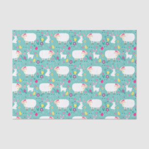 Papel De Seda Easter Lambs