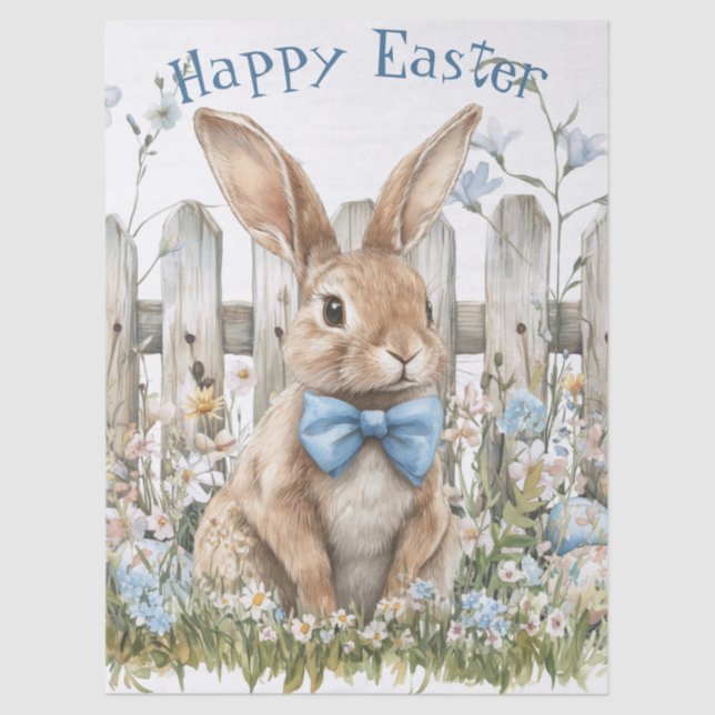 Papel De Seda Easter Spring Bunny (Anverso)