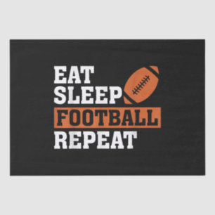 Papel De Seda Eat Sleep Football Repetir el asombroso amor Vi