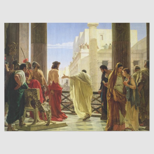 Papel De Seda Ecce Homo por Antonio Ciseri (Anverso)