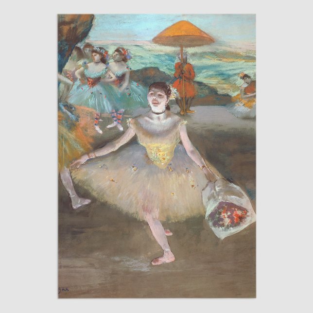 Papel De Seda Edgar Degas - Bailarina con Bouquet, inclinándose  (Subido por el creador)