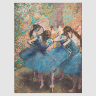 Papel De Seda Edgar Degas - Bailarinas en azul