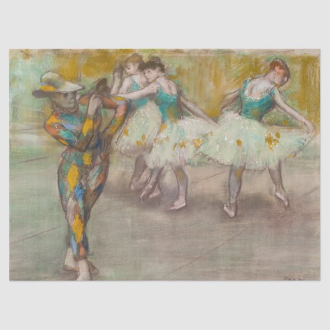Papel De Seda Edgar Degas - Danza Harlequin (Anverso)