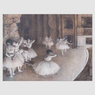Papel De Seda Edgar Degas - Ensayo de ballet en el escenario
