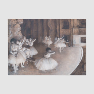 Papel De Seda Edgar Degas - Ensayo de ballet en el escenario