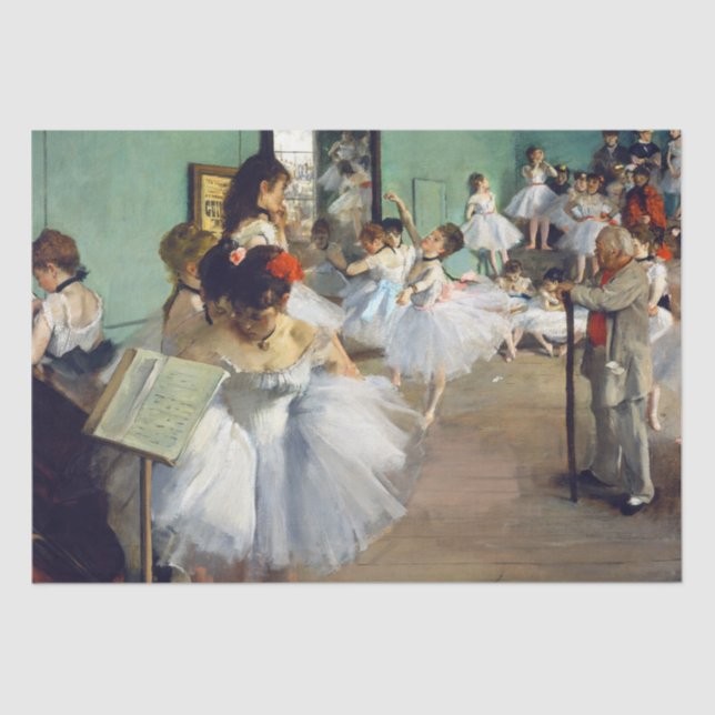 Papel De Seda Edgar Degas - La clase de danza (Anverso)