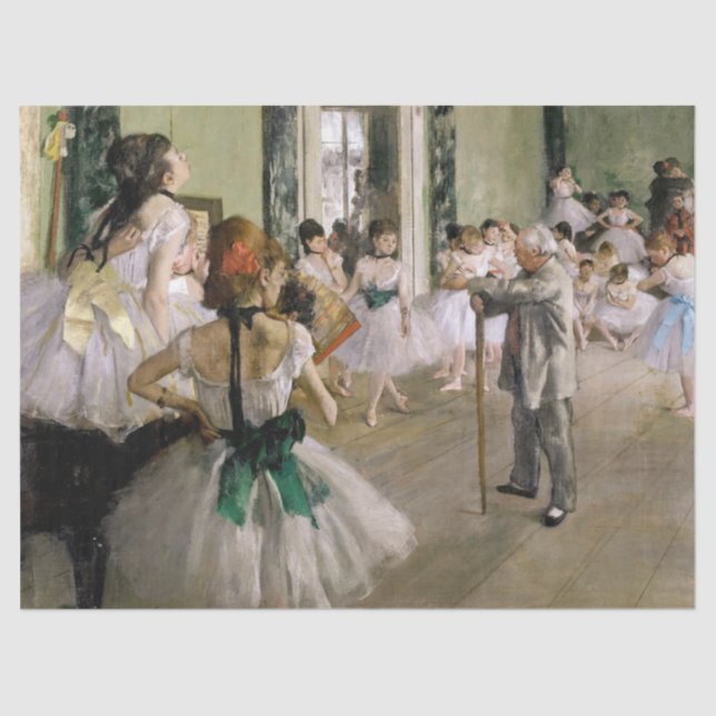 Papel De Seda Edgar Degas - La clase de danza (Anverso)