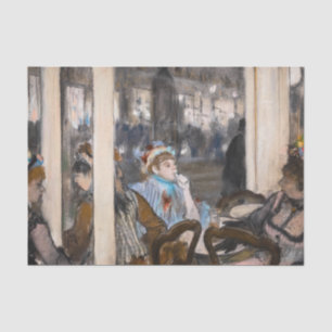 Papel De Seda Edgar Degas - Mujeres en una terraza cafetería por