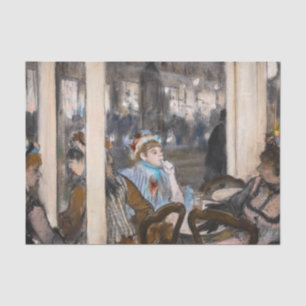 Papel De Seda Edgar Degas - Mujeres en una terraza de café por l